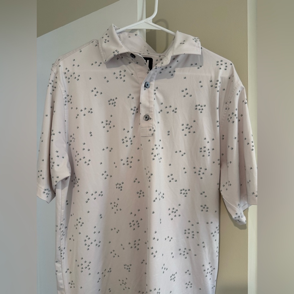 FootJoy Men's white Short-Sleeve Polo - Baiting Hollow